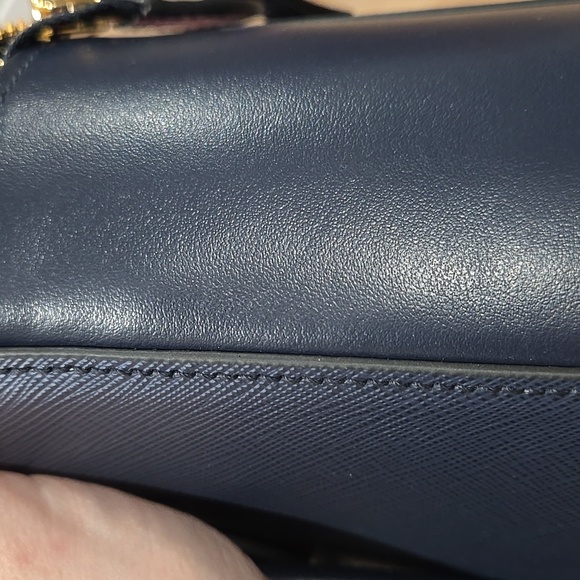 Authentic Prada Saffiano Soft Calfskin Leather Top Handle Bag with Strap Baltico - Picture 12 of 12